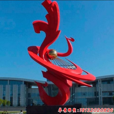抽象鳳迎八方