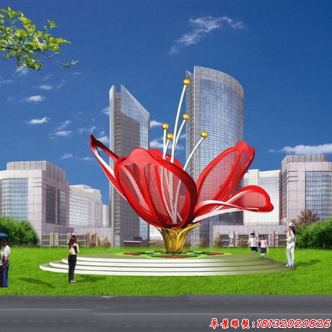 廣場(chǎng)抽象盛世花開