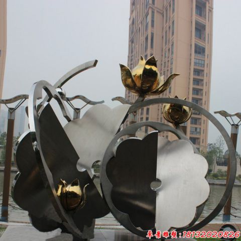 鍛造抽象荷花