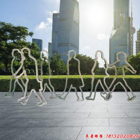 逛街人物輪廓