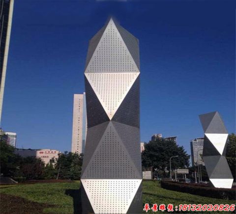 公園抽象立體菱形