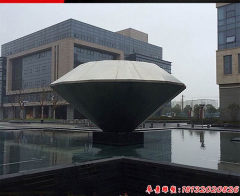 城市抽象鉆石造型