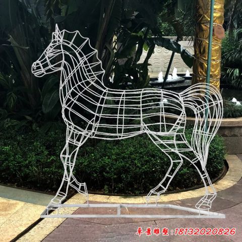 鏤空抽象馬