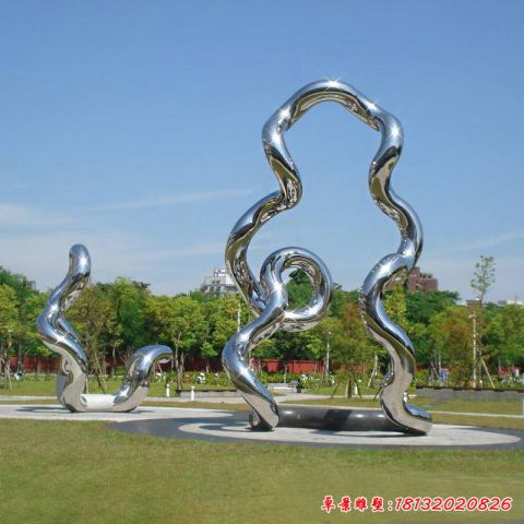 鏡面抽象彩帶