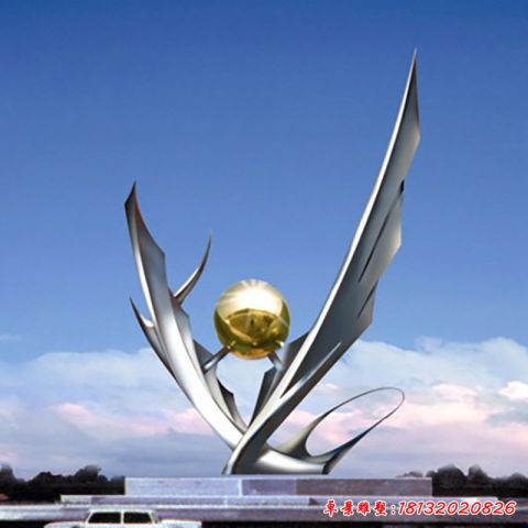 廣場(chǎng)飛翔主題景觀
