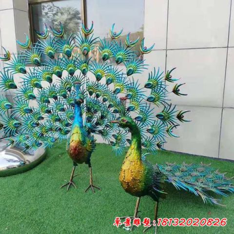 抽象孔雀開(kāi)屏景觀