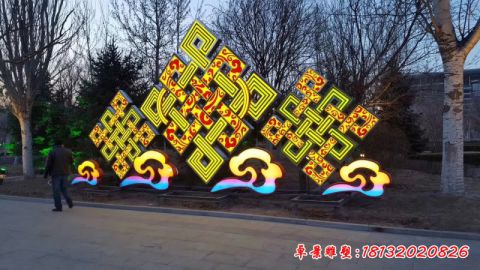 抽象祥云中國結(jié)