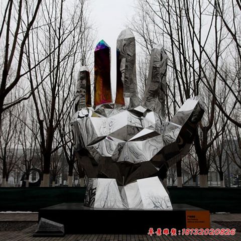 幾何手掌鏡面